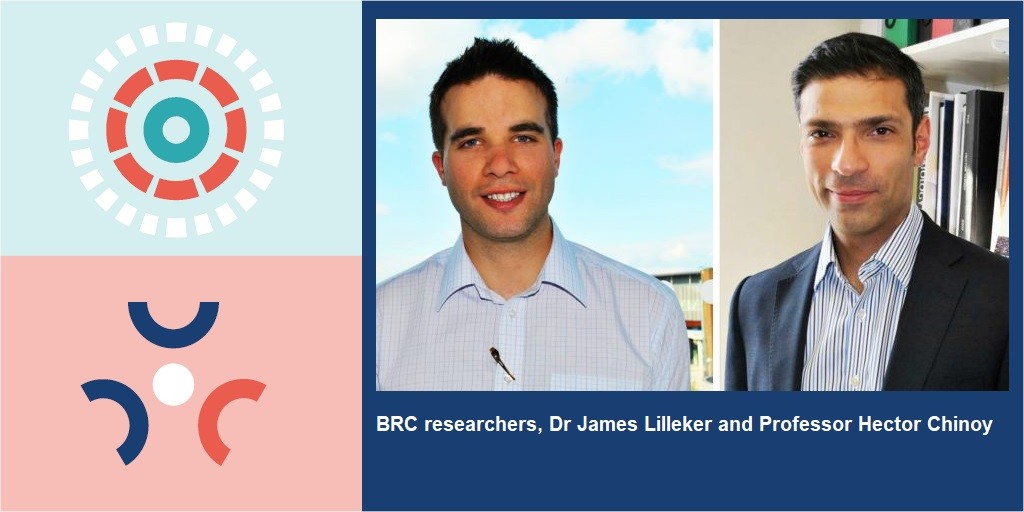 A photo of NIHR Manchester BRC researchers: Dr James Lilleker and Professor Hector Chinoy