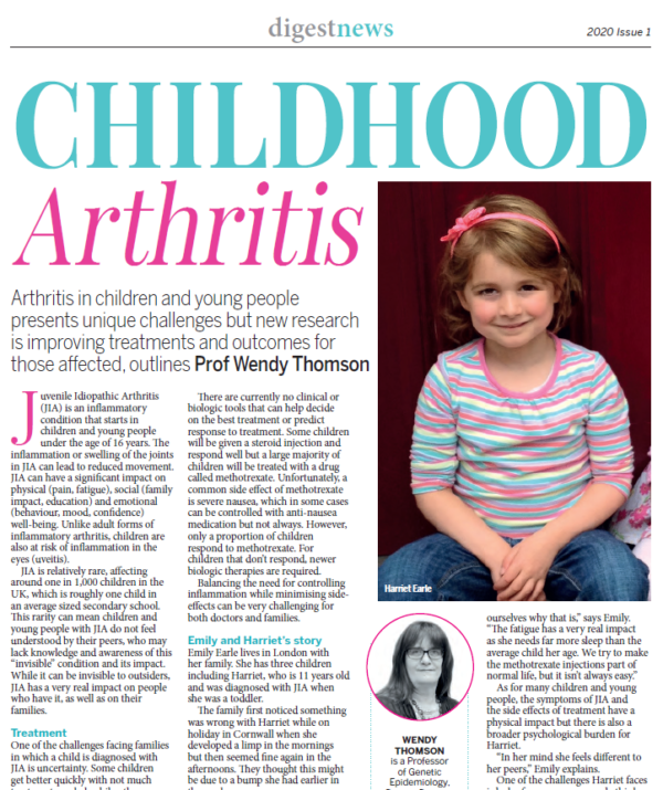 An image of the Arthritis Digest Article