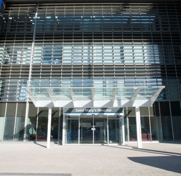 Entrance of Saint Mary's Hospital, Manchester