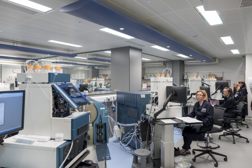 Staff inside the Stoller Biomarker Discovery Centre