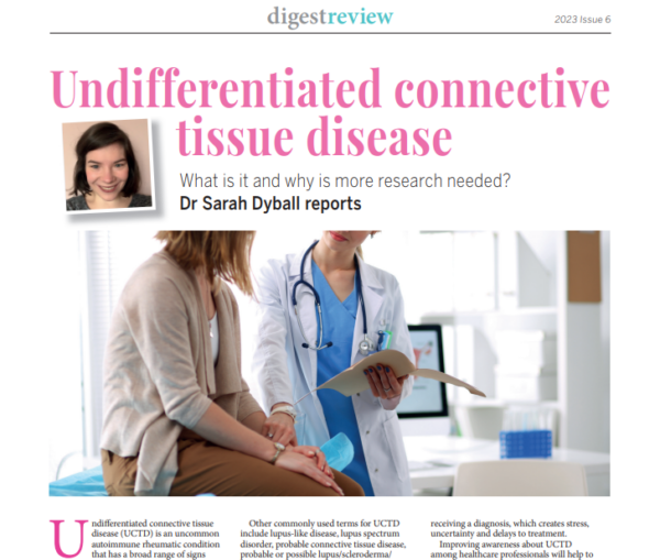 Dr Sarah Dyball's article in Arthritis Digest magazine